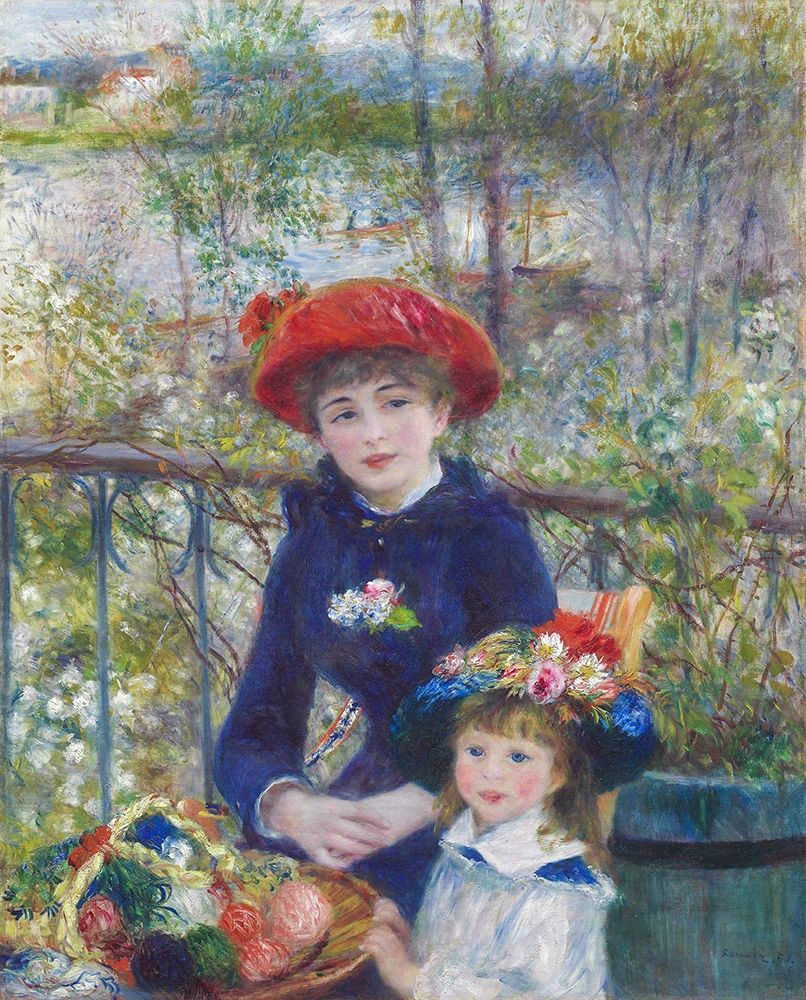 Two Sisters (On the Terrace) art print by Pierre-Auguste Renoir for $57.95 CAD
