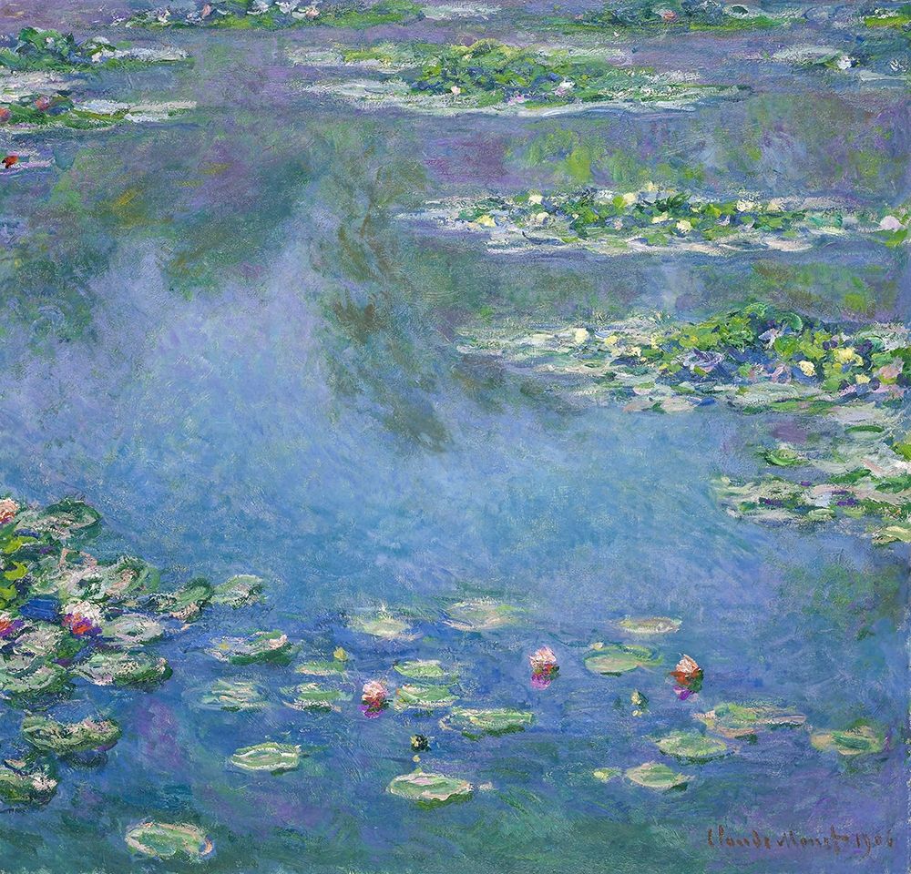 Water Lilies 1906 art print by Claude Monet for $57.95 CAD