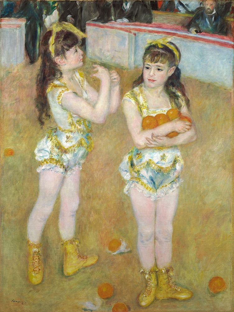 Acrobats at the Cirque Fernando (Francisca and Angelina Wartenberg) 1879 art print by Pierre-Auguste Renoir for $57.95 CAD