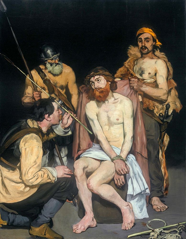 Jesus Mocked by the Soldiers 1865 art print by Edouard Manet for $57.95 CAD