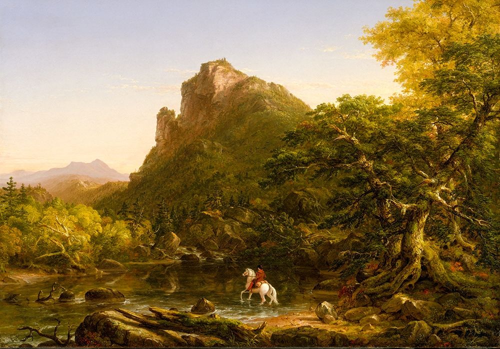 The Mountain Ford 1846 art print by Thomas Cole for $57.95 CAD