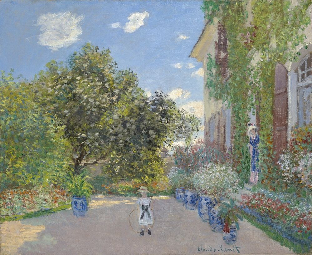 The Artistâ€™s House at Argenteuil art print by Claude Monet for $57.95 CAD