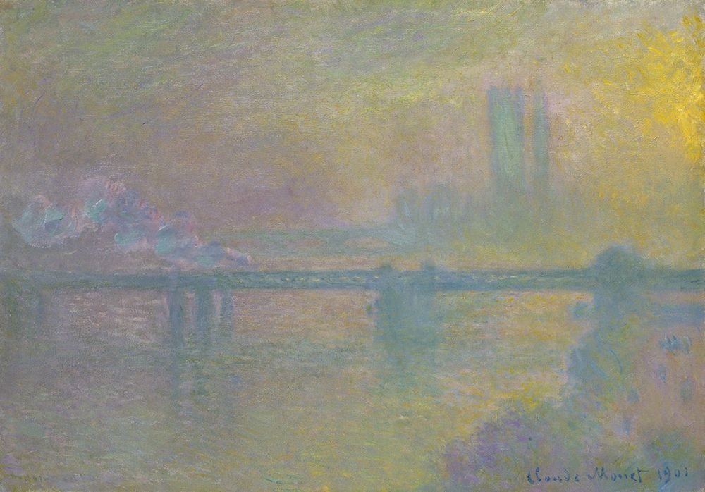 Charing Cross Bridge, London art print by Claude Monet for $57.95 CAD