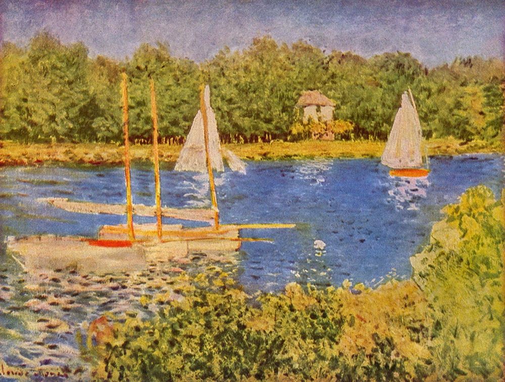 Seine at Argenteuil art print by Claude Monet for $57.95 CAD