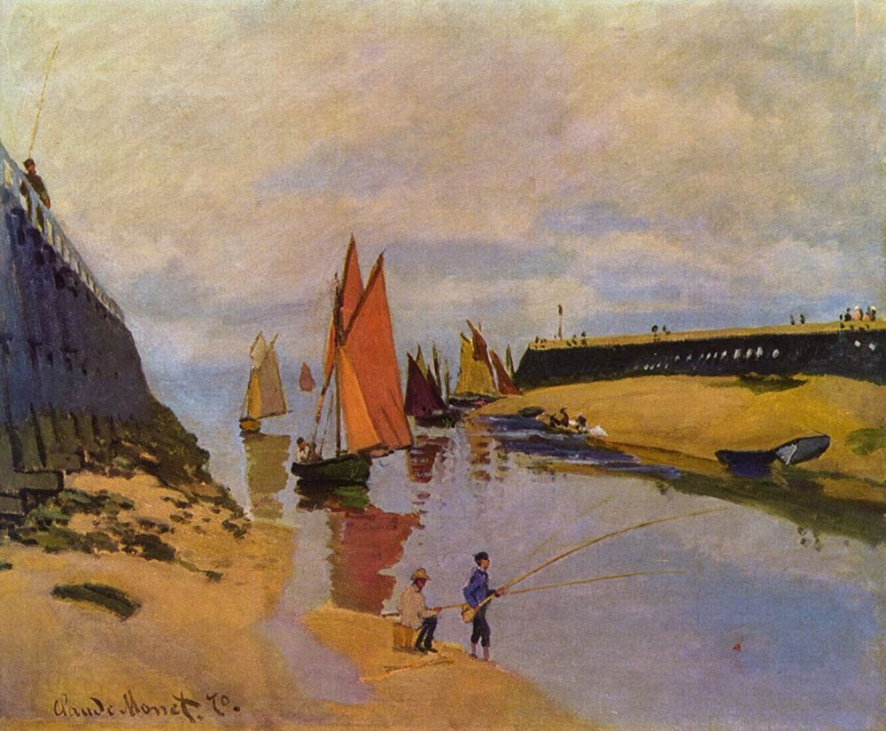 Port of Trouville art print by Claude Monet for $57.95 CAD