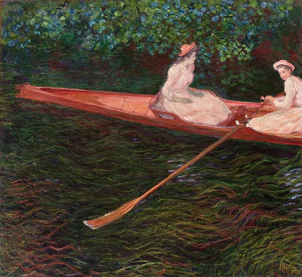 Canoe art print by Claude Monet for $57.95 CAD