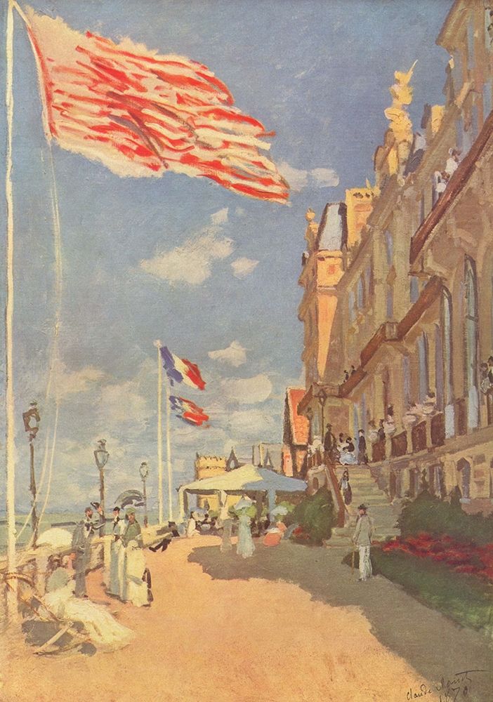 Hotel Des Roches NoiresÂ in Trouville art print by Claude Monet for $57.95 CAD