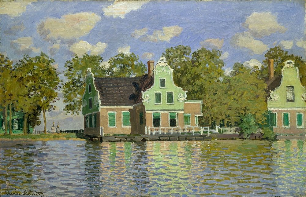 The House on the River Zaan in Zaandam art print by Claude Monet for $57.95 CAD