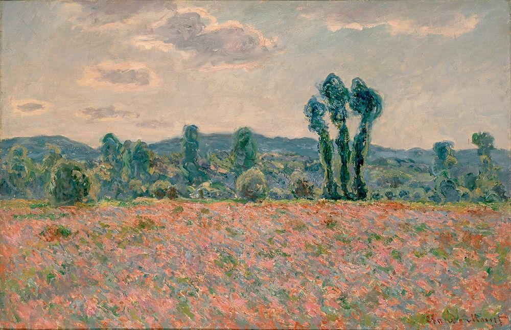 Poppy Field art print by Claude Monet for $57.95 CAD