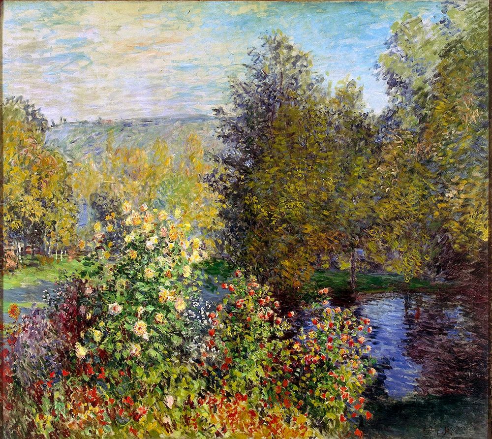 Corner of the Garden at Montgeron art print by Claude Monet for $57.95 CAD
