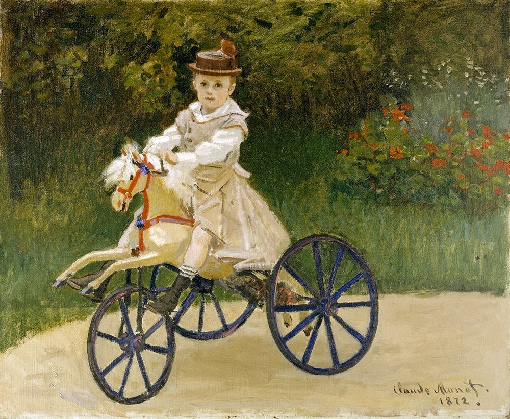 Jean Monet on his Hobby Horse art print by Claude Monet for $57.95 CAD