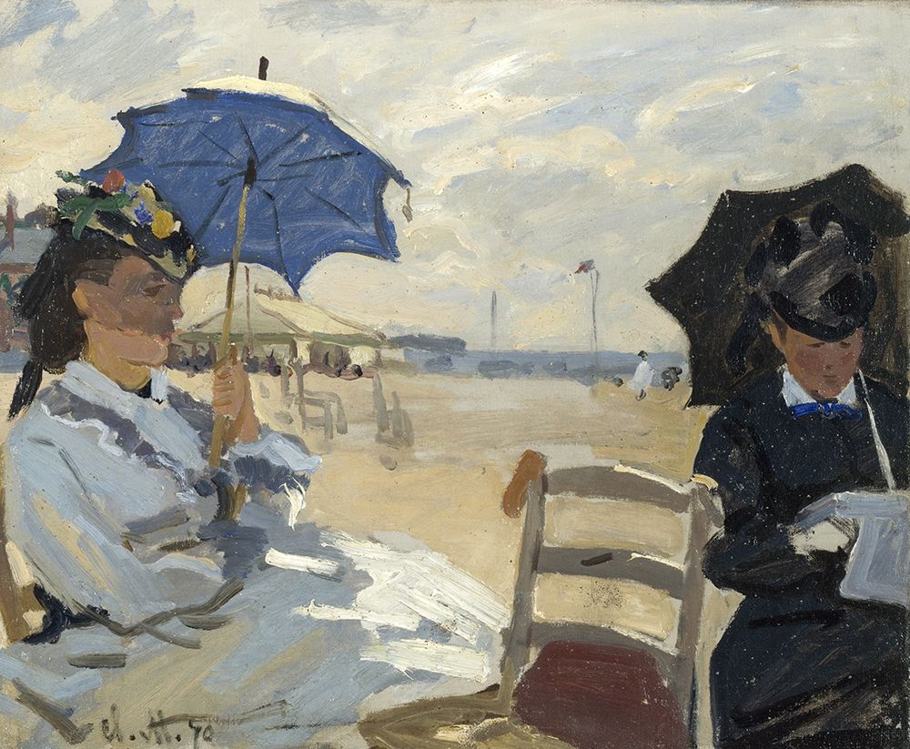 At the beach of Trouville art print by Claude Monet for $57.95 CAD