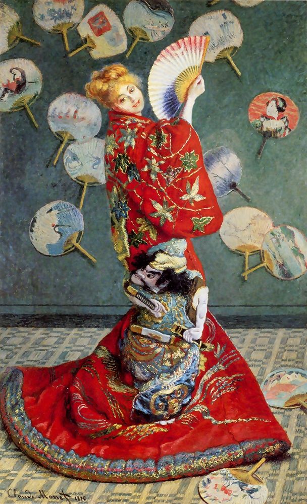 Madame Monet in a Japanese costume art print by Claude Monet for $57.95 CAD