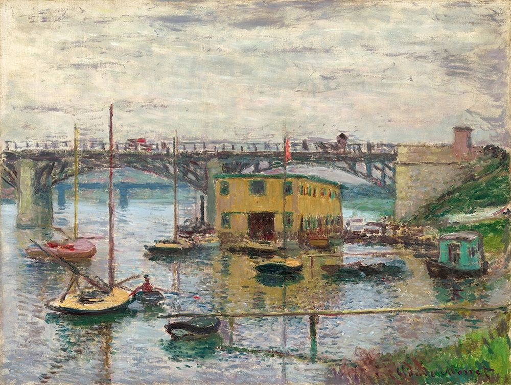 Bridge at Argenteuil on a Gray Day art print by Claude Monet for $57.95 CAD