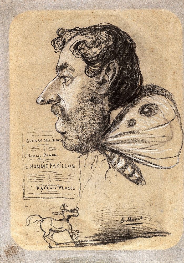Caricature of Jules Didier (â€œButterfly Manâ€) art print by Claude Monet for $57.95 CAD