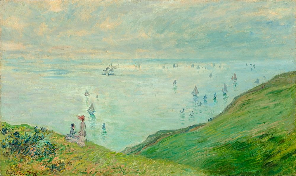 Cliffs at Pourville art print by Claude Monet for $57.95 CAD