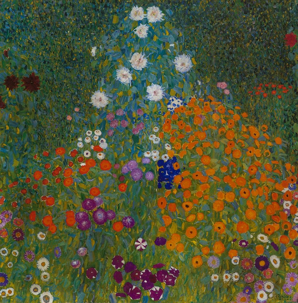 Farmers Garden art print by Gustav Klimt for $57.95 CAD