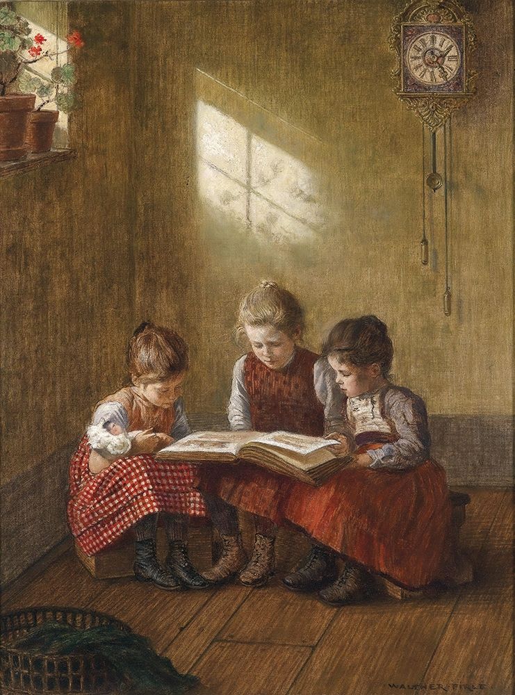 An Exciting Read art print by Walter Firle for $57.95 CAD
