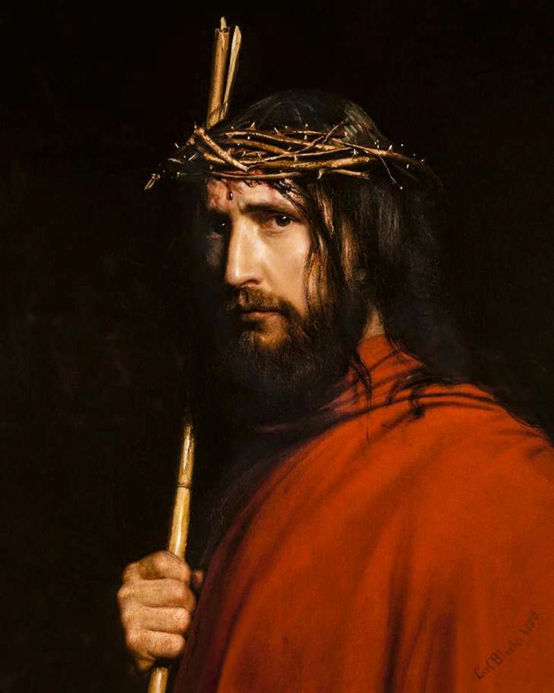 Christ with Thorns art print by Carl Bloch for $57.95 CAD