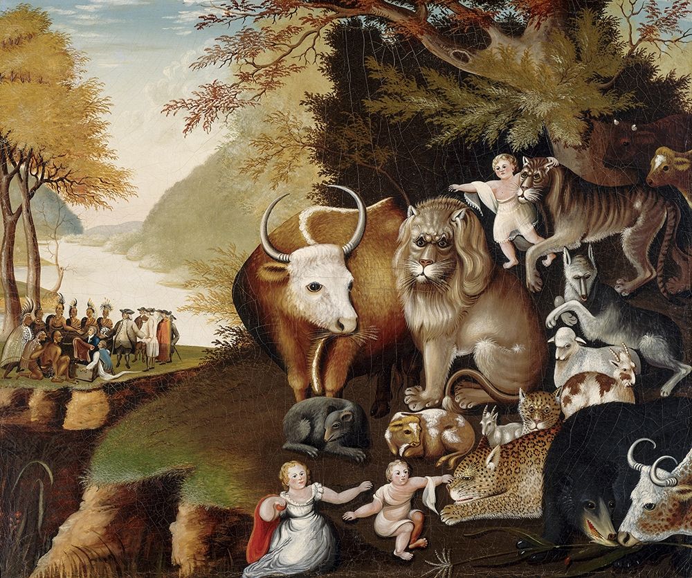The Peaceable Kingdom (II) art print by Edward Hicks for $57.95 CAD