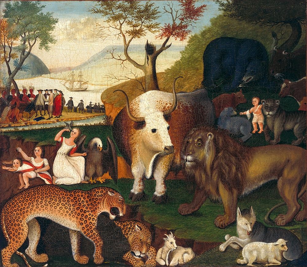 The Peaceable Kingdom  IV art print by Edward Hicks for $57.95 CAD