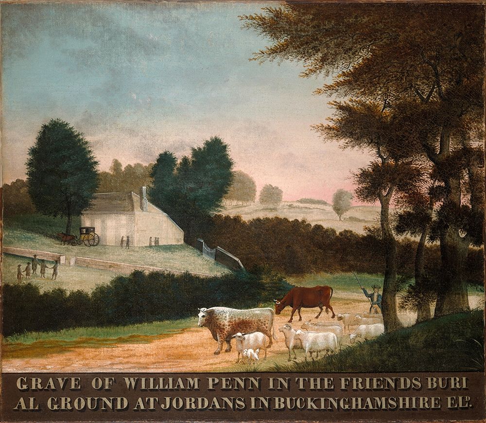 The Grave of William Penn art print by Edward Hicks for $57.95 CAD