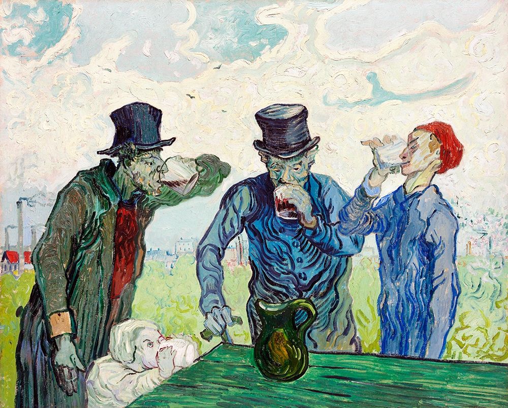 The Drinkers (1890) art print by Vincent Van Gogh for $57.95 CAD