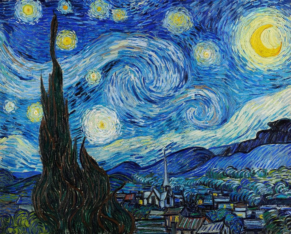 The Starry Night (1889) art print by Vincent Van Gogh for $57.95 CAD