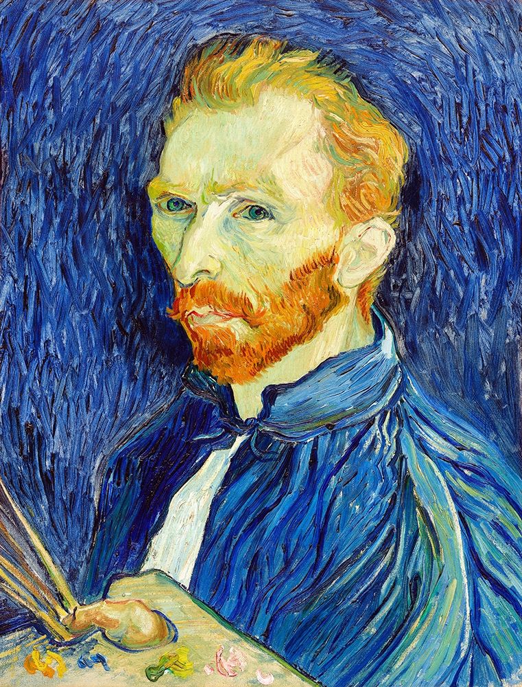 Self-Portrait (1889) art print by Vincent Van Gogh for $57.95 CAD
