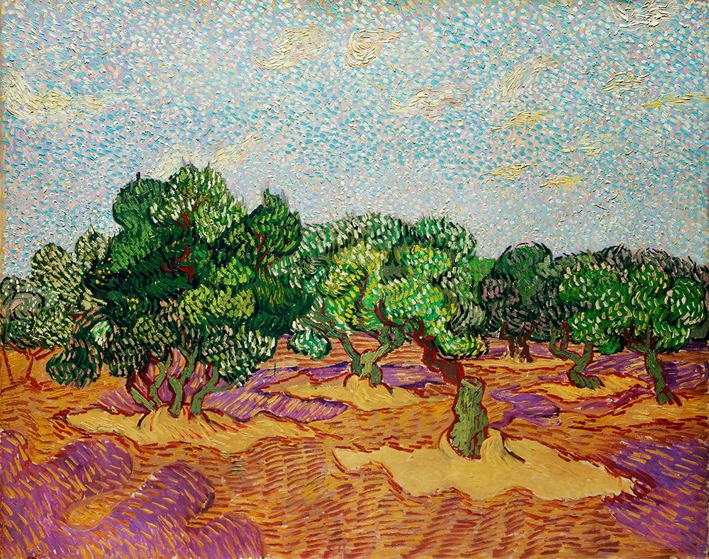 Olive Trees (1889) art print by Vincent Van Gogh for $57.95 CAD
