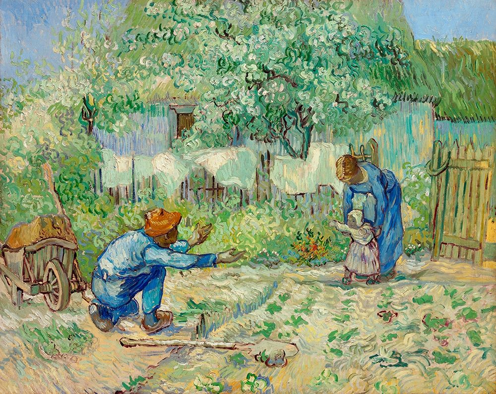 First Steps, after Millet (1890) art print by Vincent Van Gogh for $57.95 CAD