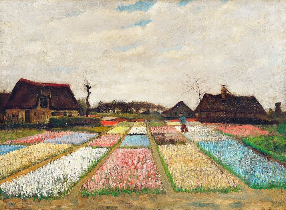 Flower Beds in Holland (1883) art print by Vincent Van Gogh for $57.95 CAD