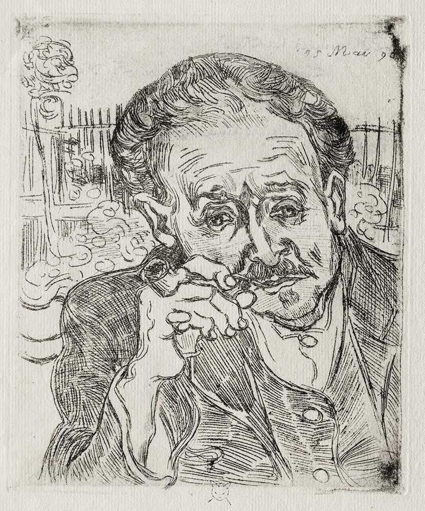 Dr. Gachet (1890) art print by Vincent Van Gogh for $57.95 CAD