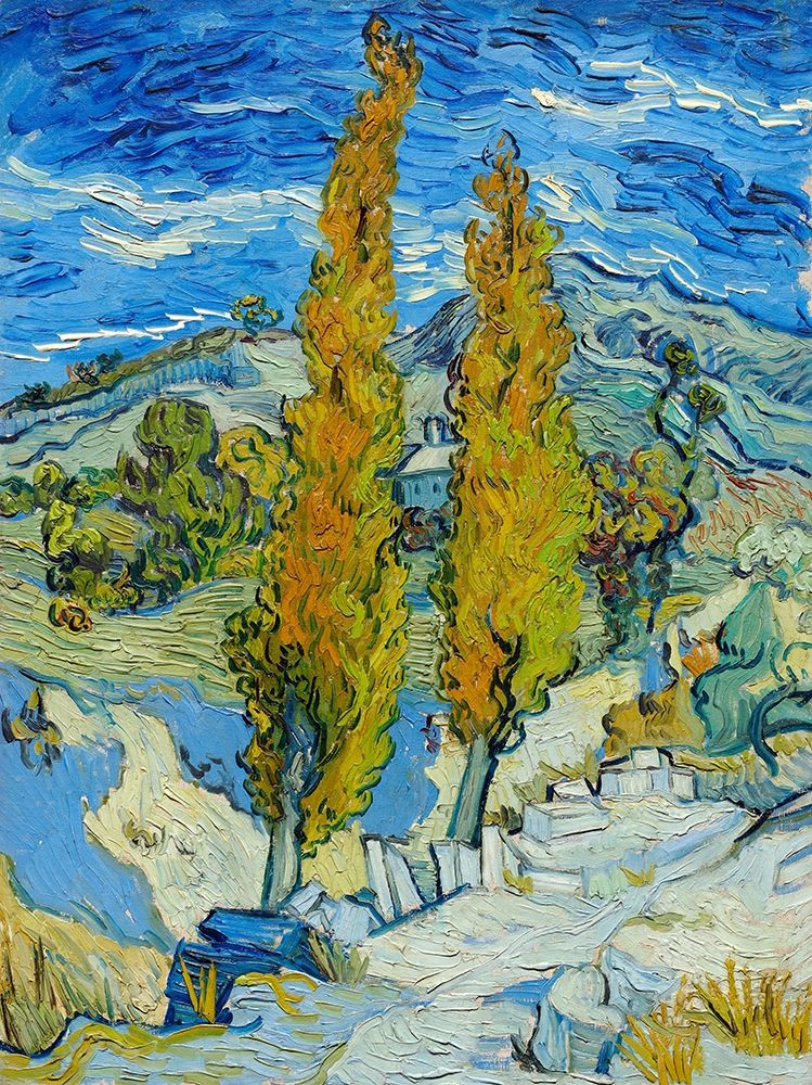 The Poplars at Saint-Remy (1889) art print by Vincent Van Gogh for $57.95 CAD