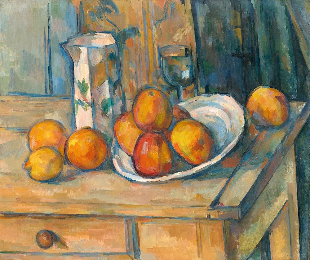 Still Life with Milk Jug and Fruit (ca. 1900) art print by Paul Cezanne for $57.95 CAD