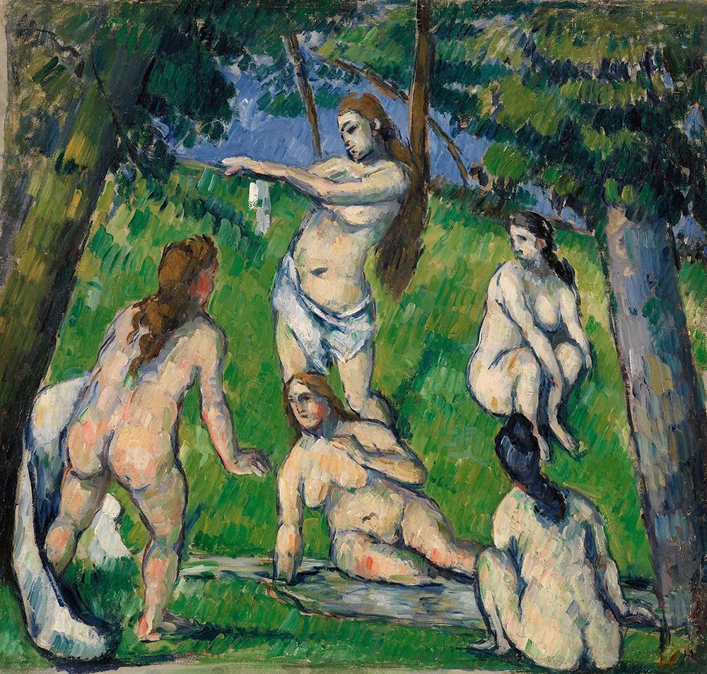 Five Bathers (Cinq baigneuses) (ca. 1877â€“1878) art print by Paul Cezanne for $57.95 CAD