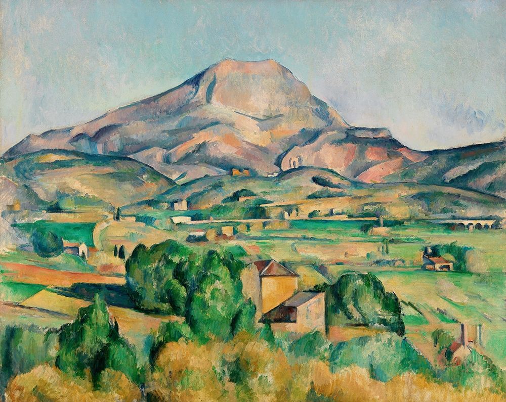 Mont Sainte-Victoire (La Montagne Sainte-Victoire) art print by Paul Cezanne for $57.95 CAD