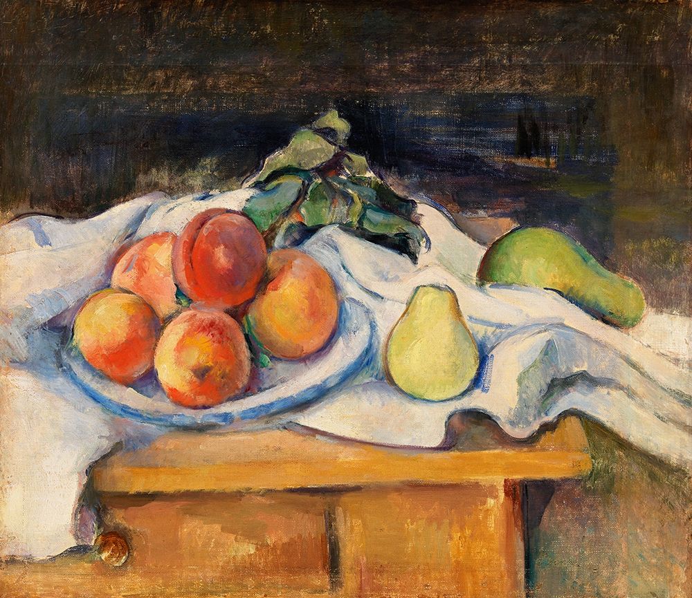 Fruit on a Table art print by Paul Cezanne for $57.95 CAD
