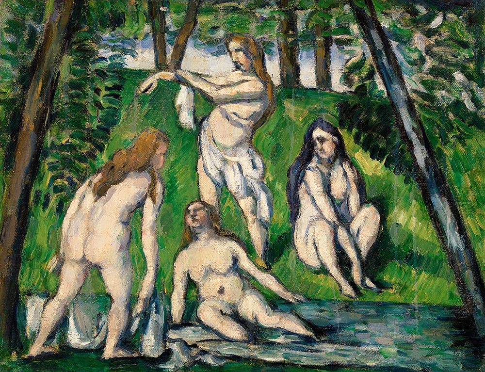 Four Bathers art print by Paul Cezanne for $57.95 CAD