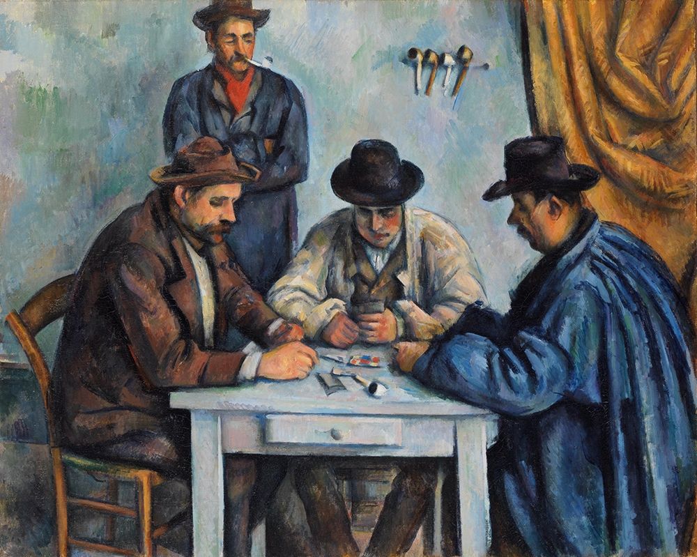 The Card Players art print by Paul Cezanne for $57.95 CAD
