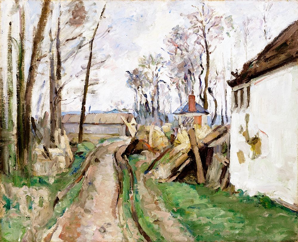 A Village Road near Auvers art print by Paul Cezanne for $57.95 CAD