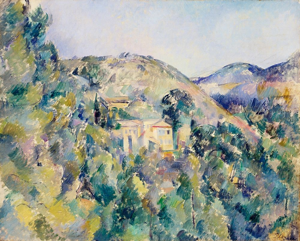 View of the Domaine Saint-JosephÂ  art print by Paul Cezanne for $57.95 CAD
