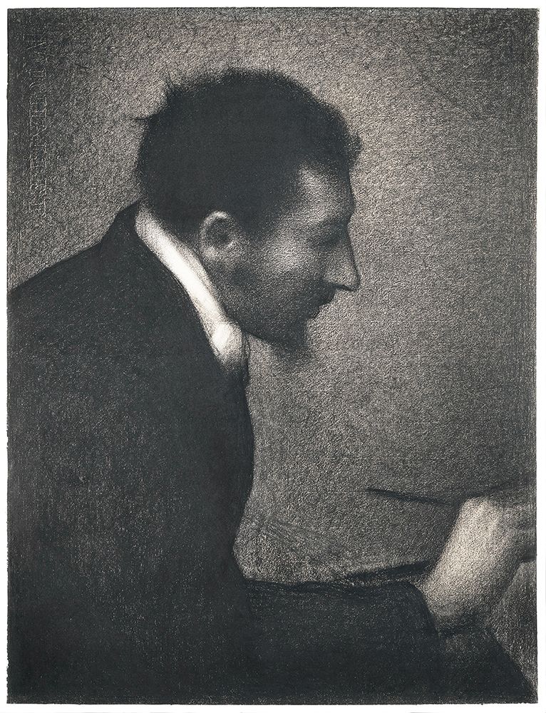 Aman-Jean, Portrait of Edmond Francois Aman-Jean art print by Georges Seurat for $57.95 CAD