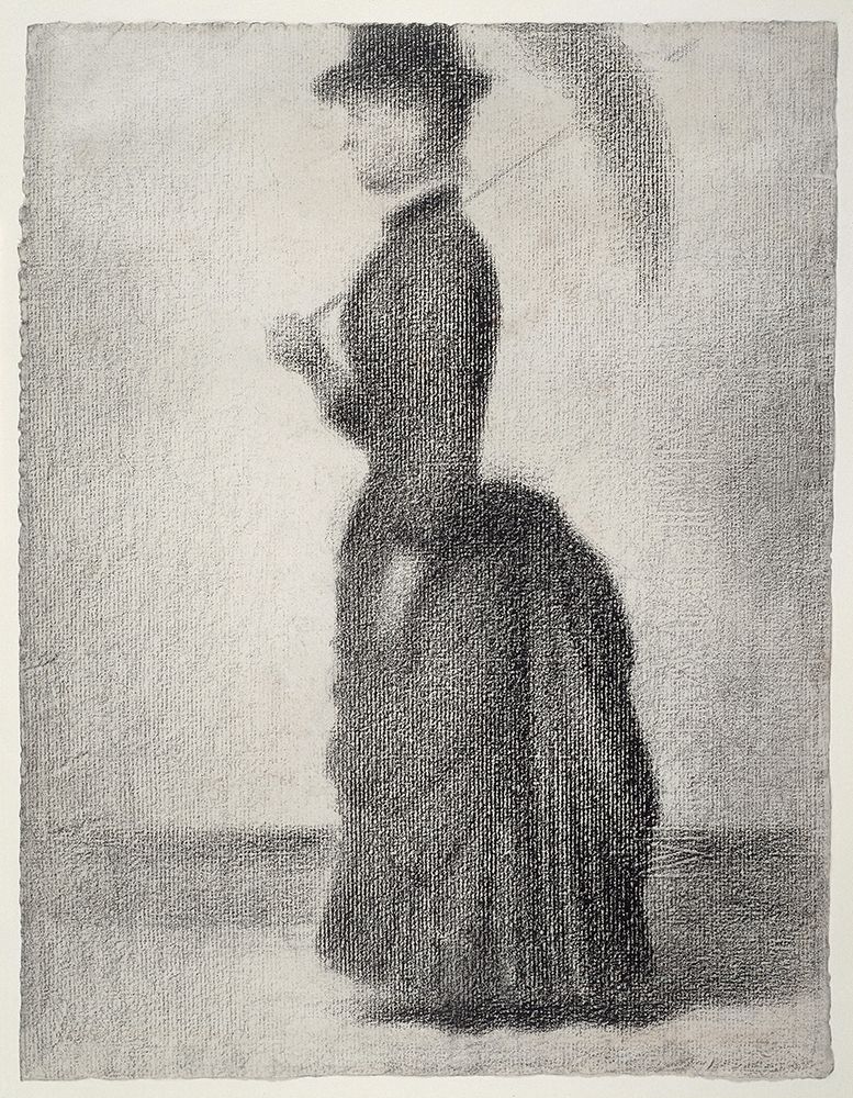 Woman Walking with a ParasolÂ  art print by Georges Seurat for $57.95 CAD