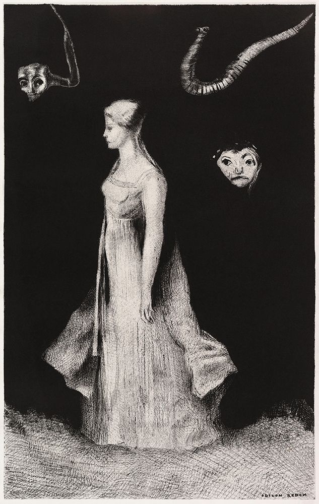 Haunting art print by Odilon Redon for $57.95 CAD