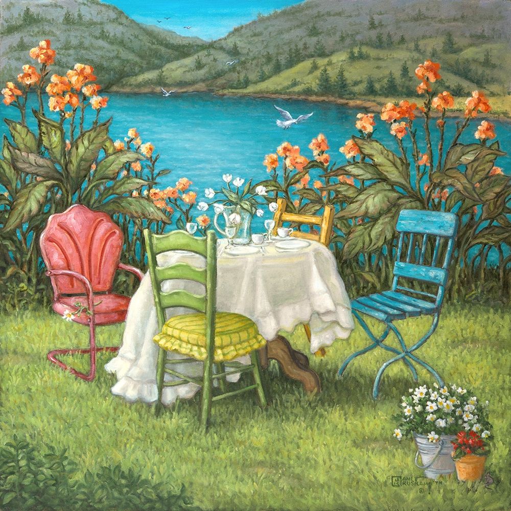 Table for Four art print by Janet Kruskamp for $57.95 CAD