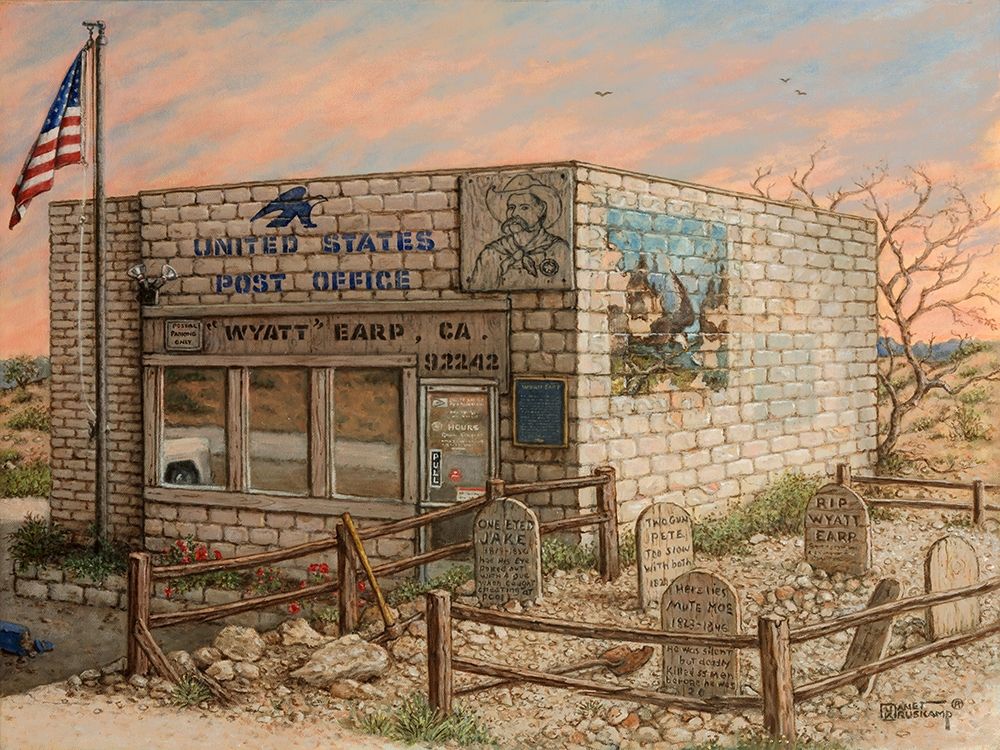 Wyatt Earp Post Office (Earp, CA) art print by Janet Kruskamp for $57.95 CAD