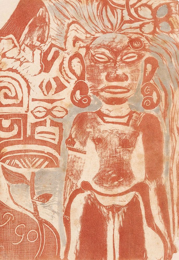 Tahitian Idol the Goddess Hina art print by Paul Gauguin for $57.95 CAD