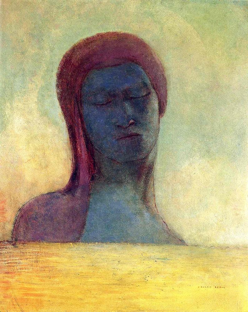 Closed Eyes art print by Odilon Redon for $57.95 CAD