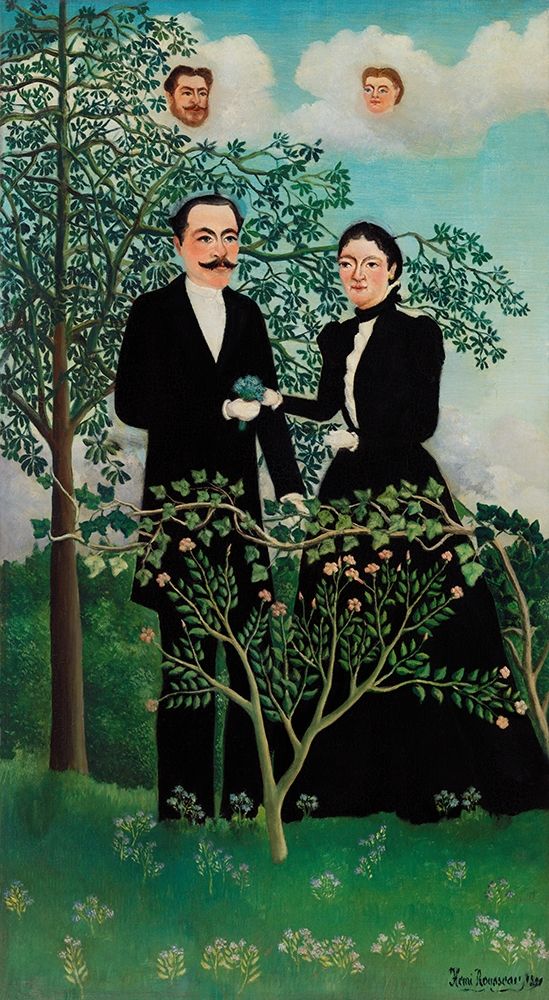 The Past and the Present, or Philosophical Thought art print by Henri Rousseau for $57.95 CAD